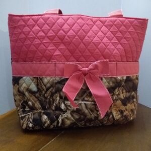 Elegant Pink and Camouflage Baby Bag